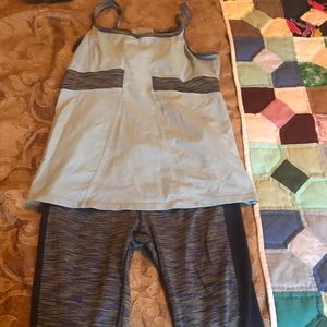 GUC Athleta workout outfit: Tank Size L Crops M